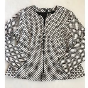 Preston & York Black and White Patterned Jacket